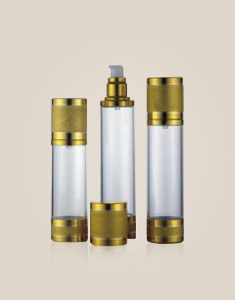 ZH-P092B Gold Aluminum Airless Pump Bottle